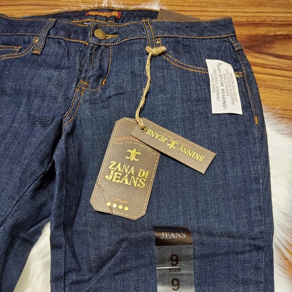 NWT Vintage Low Rise Skinny Jeans - Picture 2 of 8